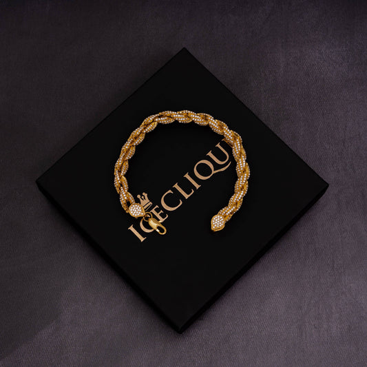 9mm Iced Rope Bracelet