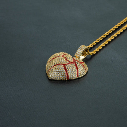 Iced Bloody Heart Pendant