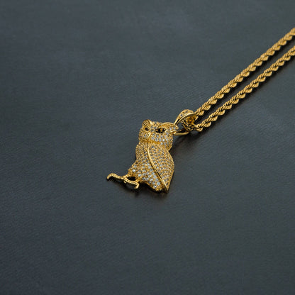 Iced Owl Pendant