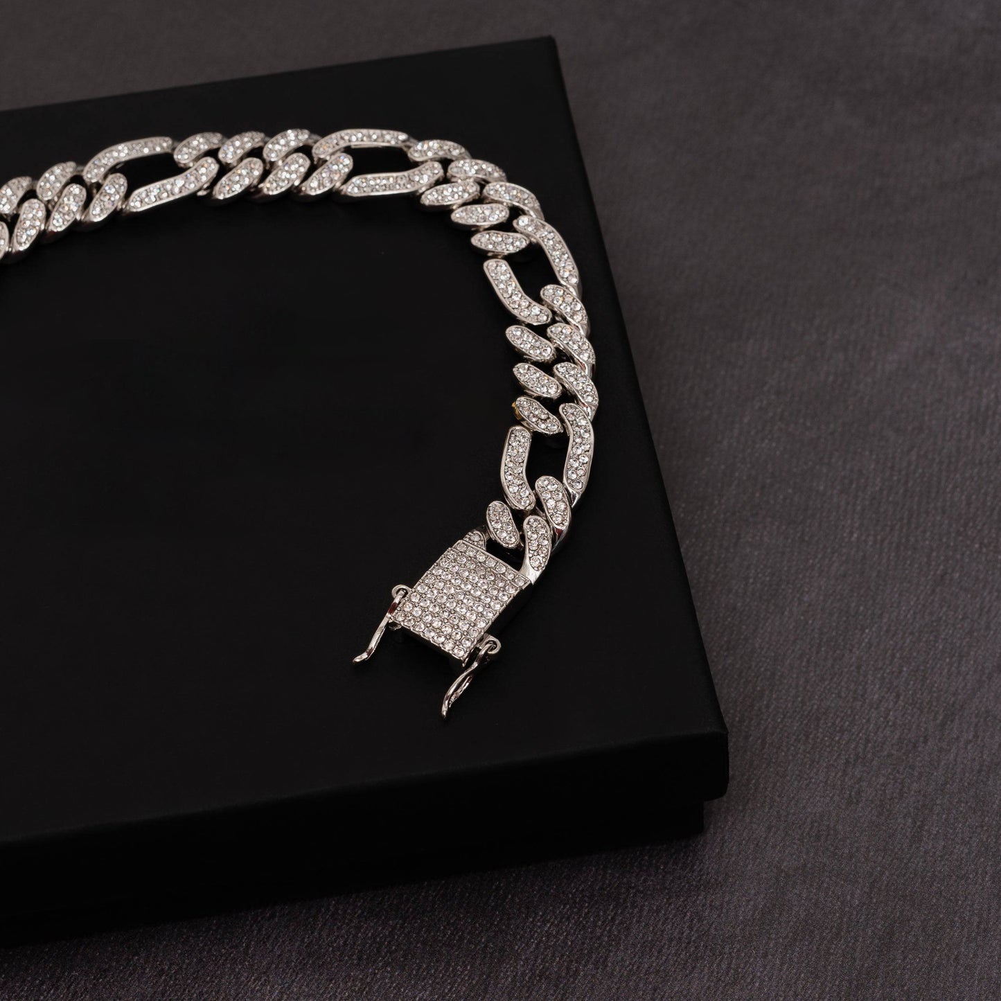 13mm Figaro & Cuban Link Bracelet