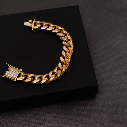 ICERIME 14mm Cuban Bracelet