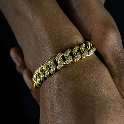 14mm Iced Cuban Bracelet