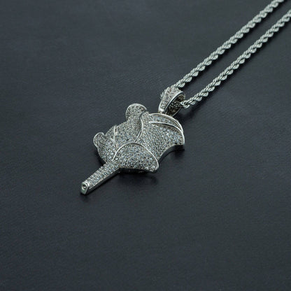 Winter Rose Pendant
