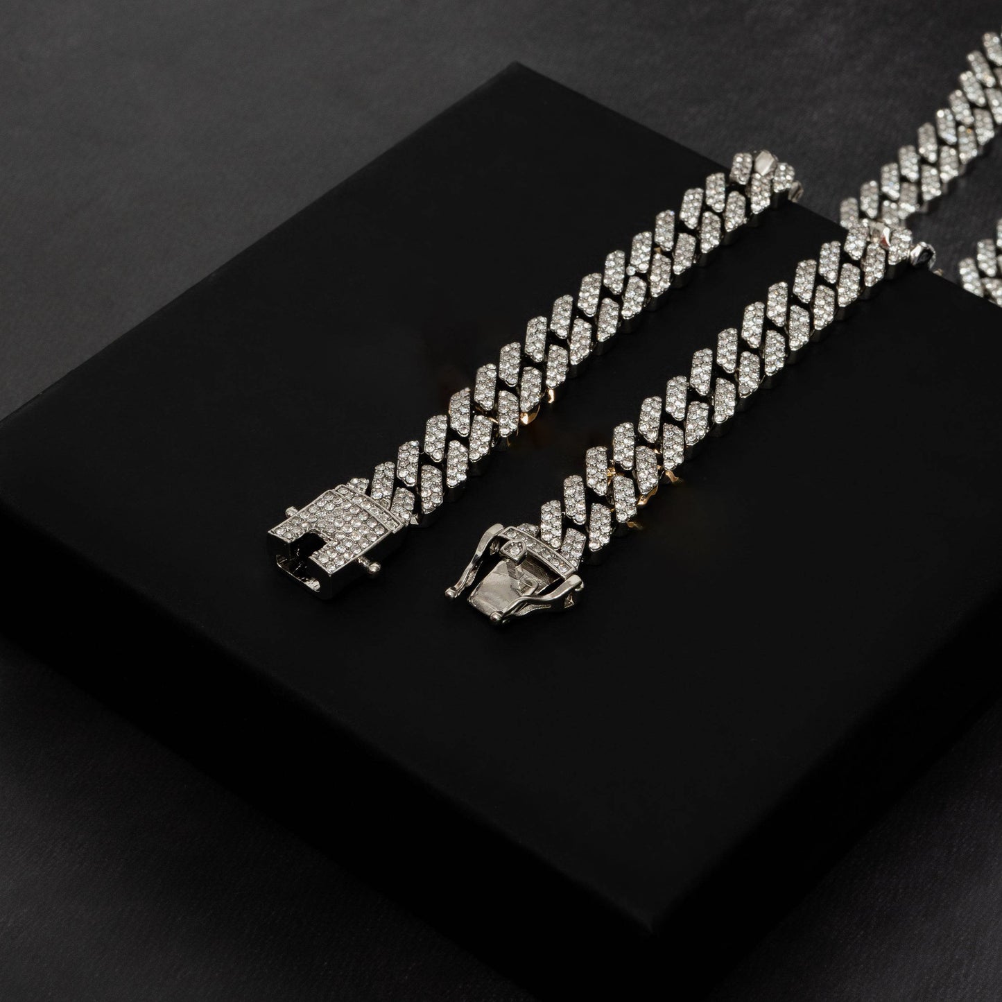 12mm Iced Prong Cuban Chain