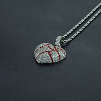 Iced Bloody Heart Pendant