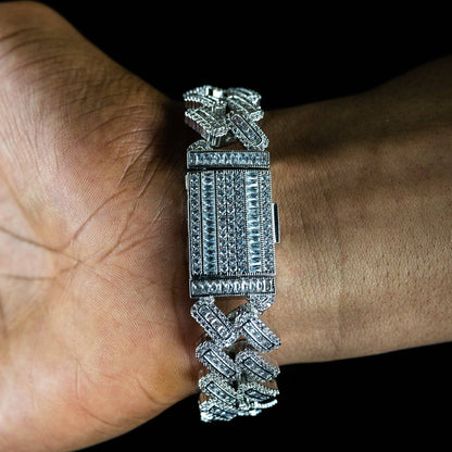 20mm Baguette Cuban Bracelet