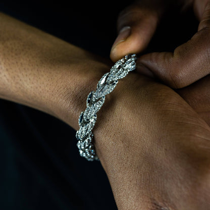 9mm Iced Rope Bracelet