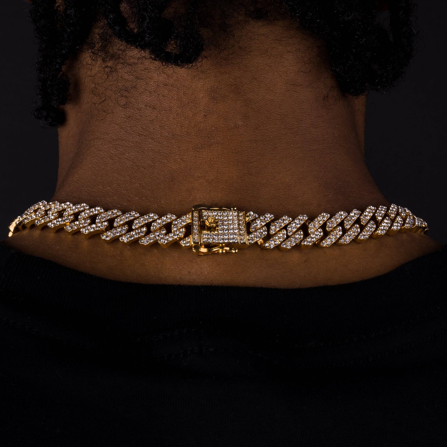 12mm Iced Prong Cuban Chain