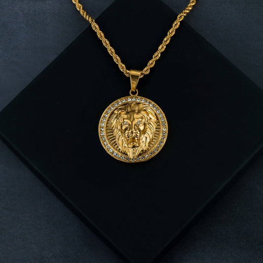 Lion Medallion Pendant