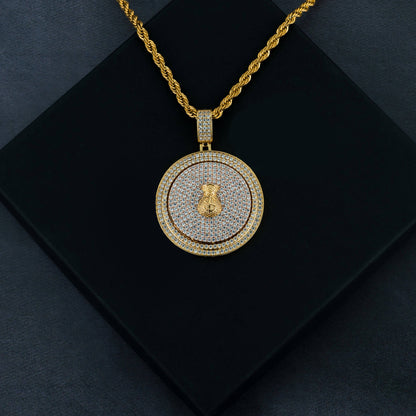 Spinning Money Bag Pendant