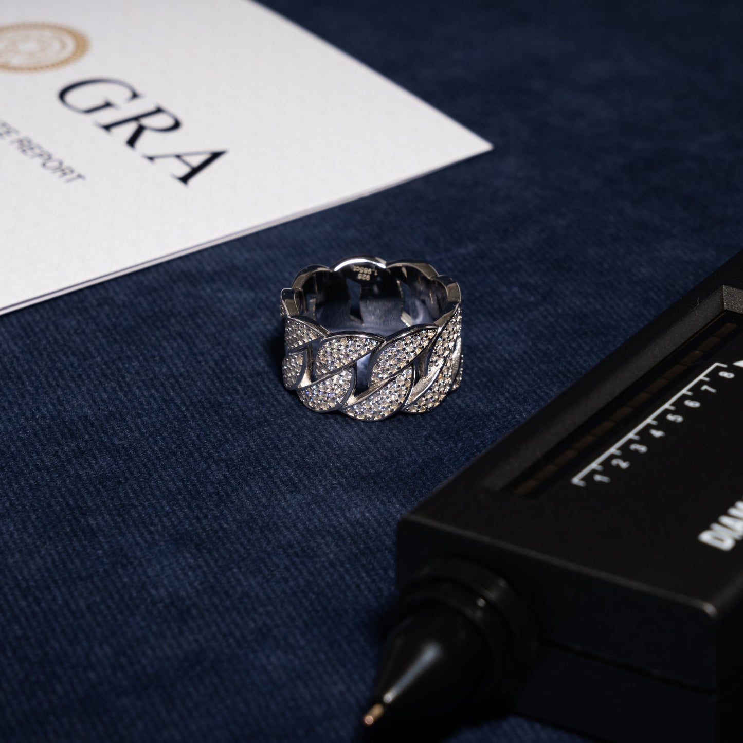 Cuban Ring - Moissanite & S925