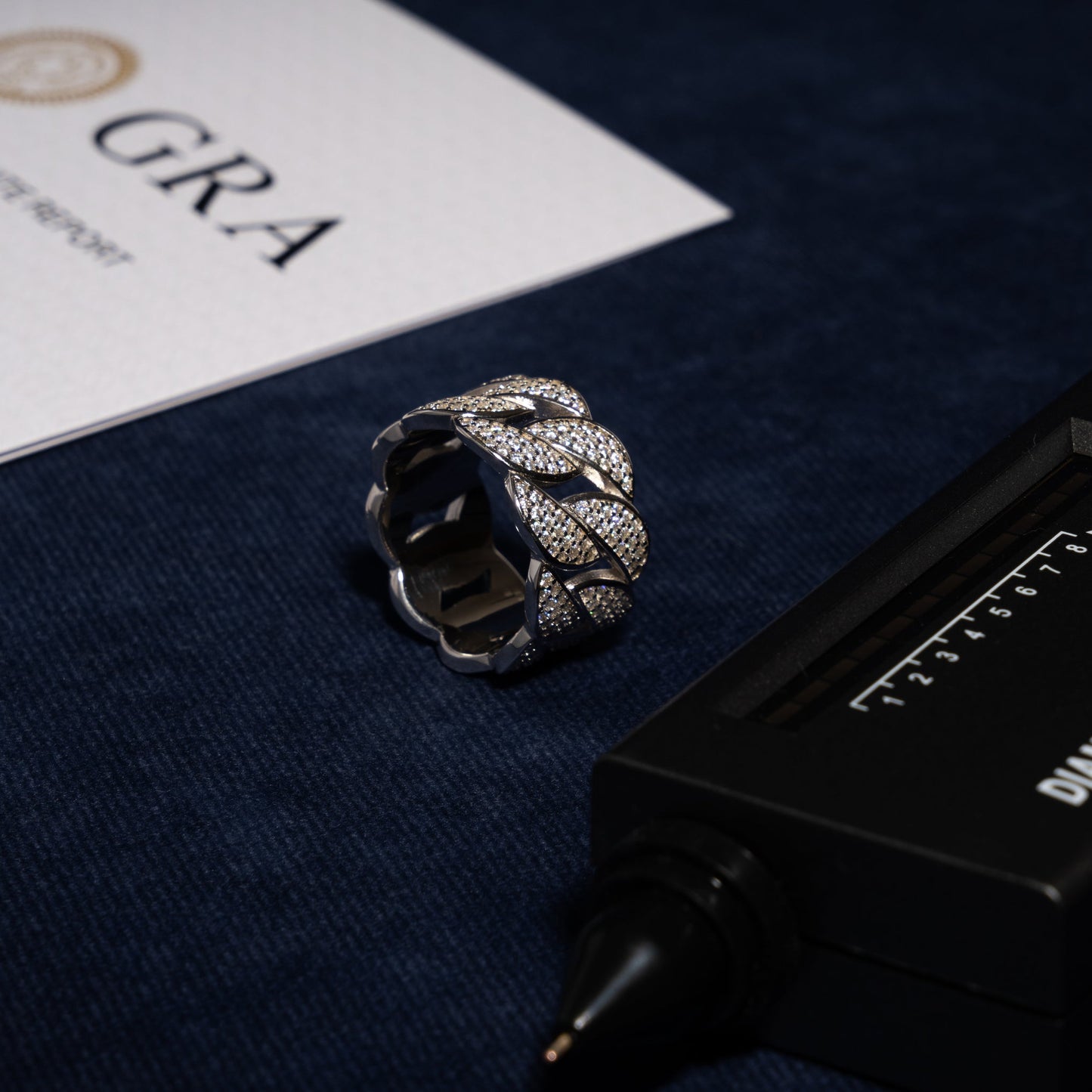 Cuban Ring - Moissanite & S925