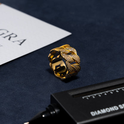 Cuban Ring - Moissanite & S925