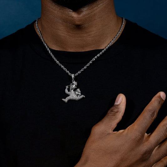 Iced  Money Dash Pendant