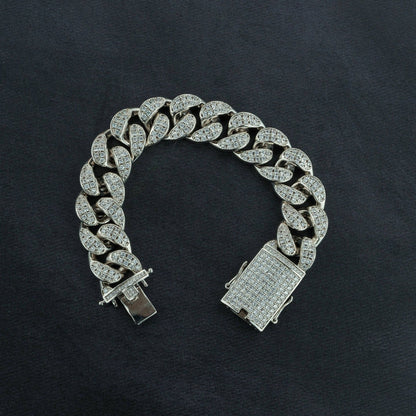 Premium 20mm Cuban Chain, Cuban Bracelet & Watch Bundle