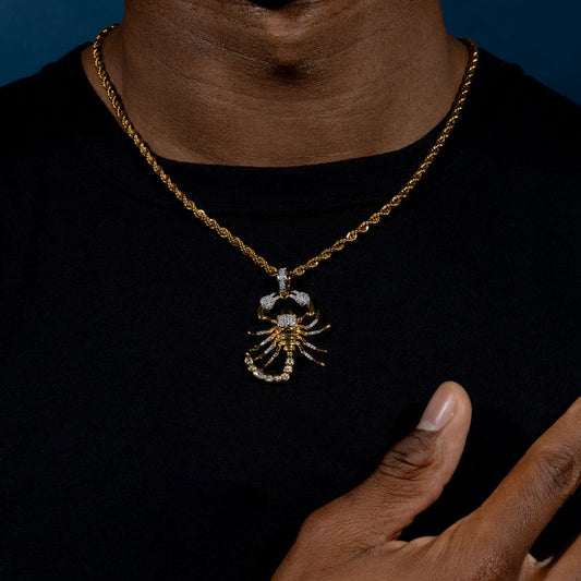 Iced Scorpion Pendant