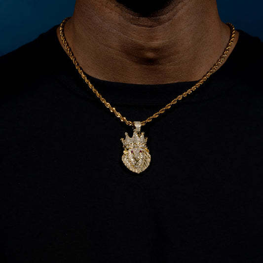 Iced Lion Pendant