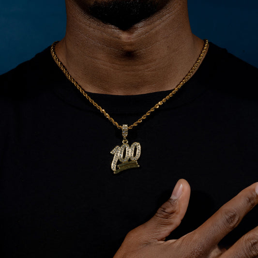 100 Pendant w/ Free Rope Chain