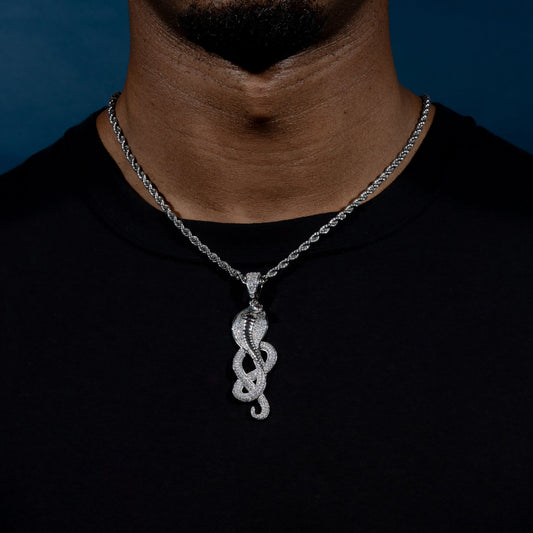 Iced Cobra Pendant
