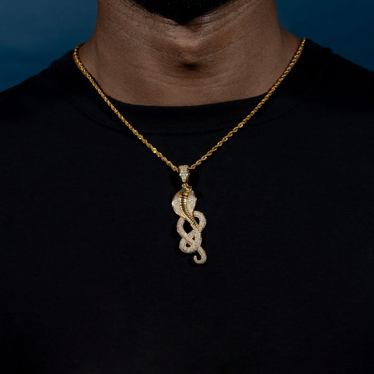 Iced Cobra Pendant