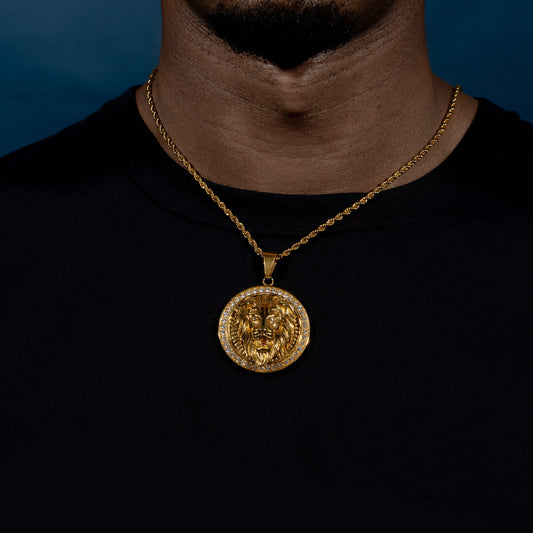 Lion Medallion Pendant