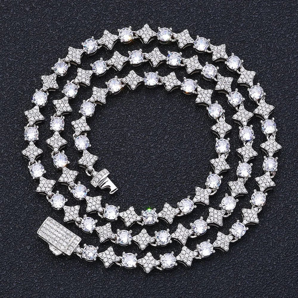 6mm Sparkling Diamond Tennis Chain