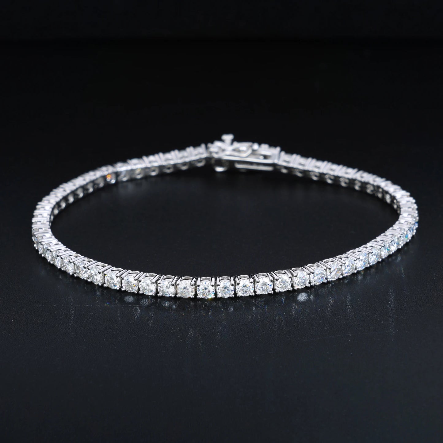 2mm-6mm VVS Moissanite Diamond Tennis Bracelet