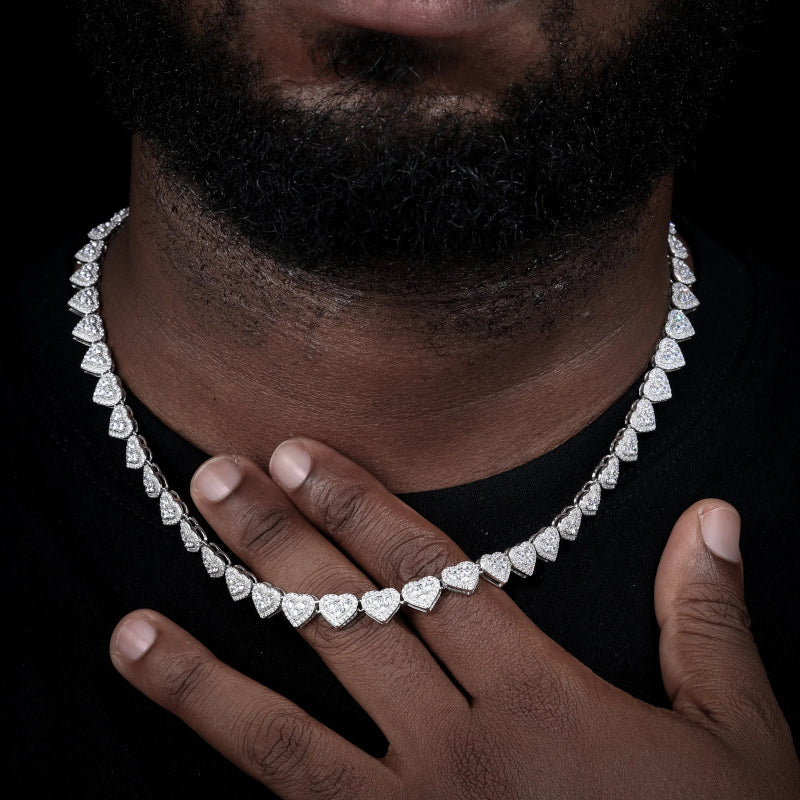 8mm 925 sterling silver tennis chain