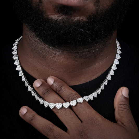 8mm 925 sterling silver tennis chain