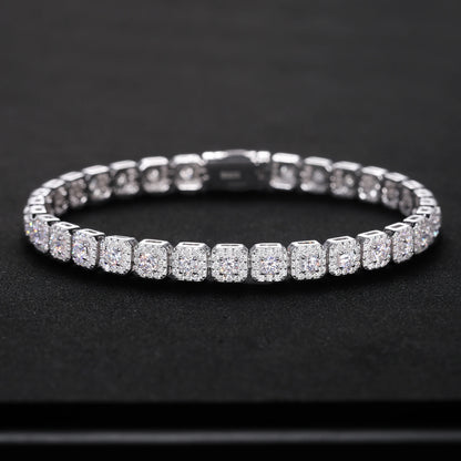 6mm Pyroxene Halo Tennis Bracelet