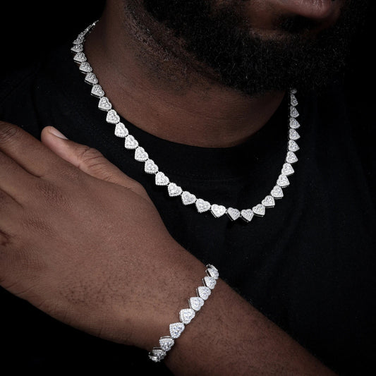 8mm 925 sterling silver tennis chain