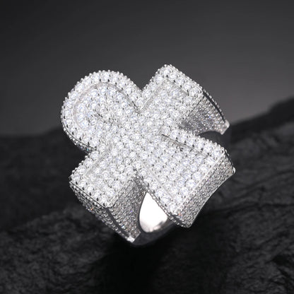 VVS Diamond Icy Crystal Cross Ring