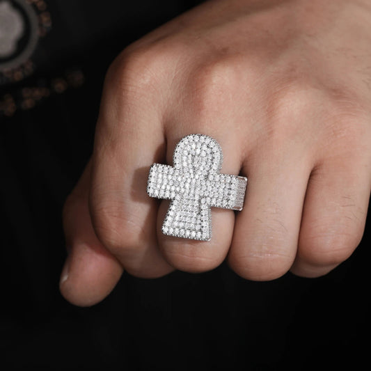 VVS Diamond Icy Crystal Cross Ring