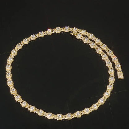 7.5mm ice crystal zircon chain