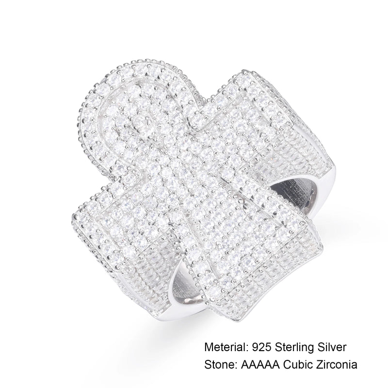 VVS Diamond Icy Crystal Cross Ring