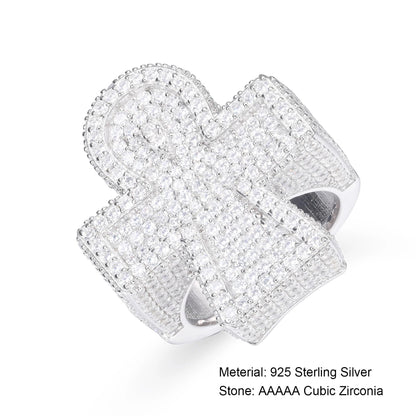 VVS Diamond Icy Crystal Cross Ring