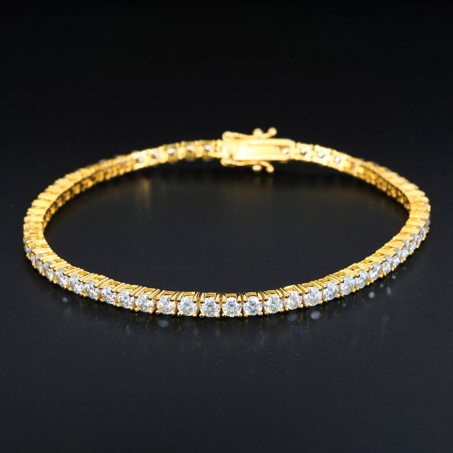 2mm-6mm VVS Moissanite Diamond Tennis Bracelet