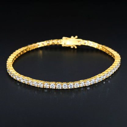 2mm-6mm VVS Moissanite Diamond Tennis Bracelet