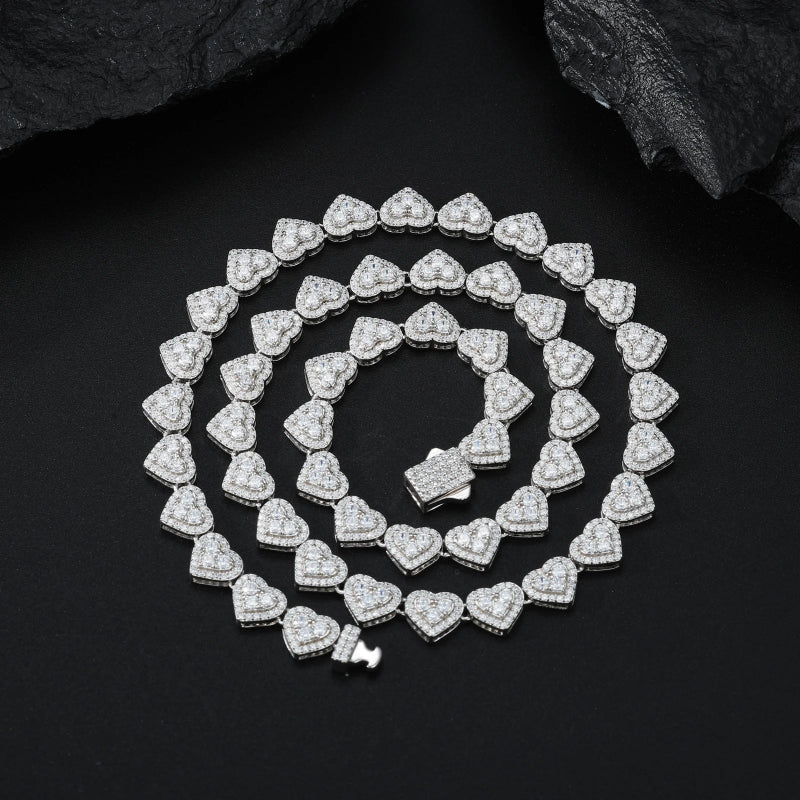 8mm 925 sterling silver tennis chain