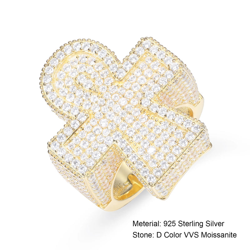 VVS Diamond Icy Crystal Cross Ring