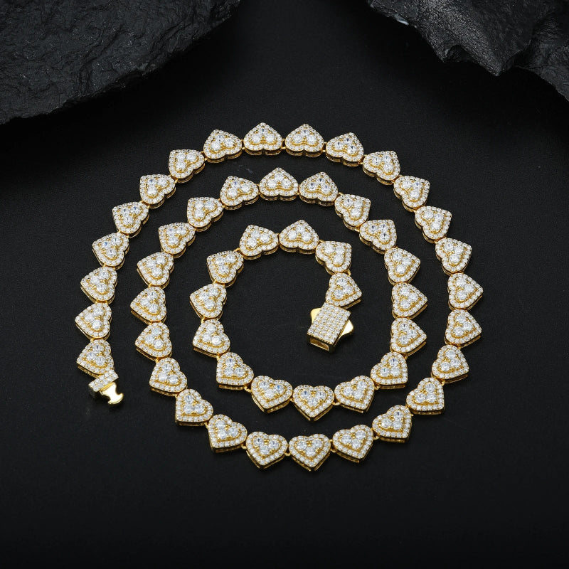 8mm 925 sterling silver tennis chain