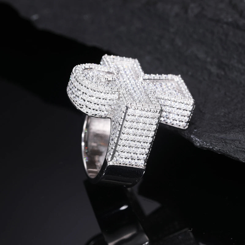 VVS Diamond Icy Crystal Cross Ring