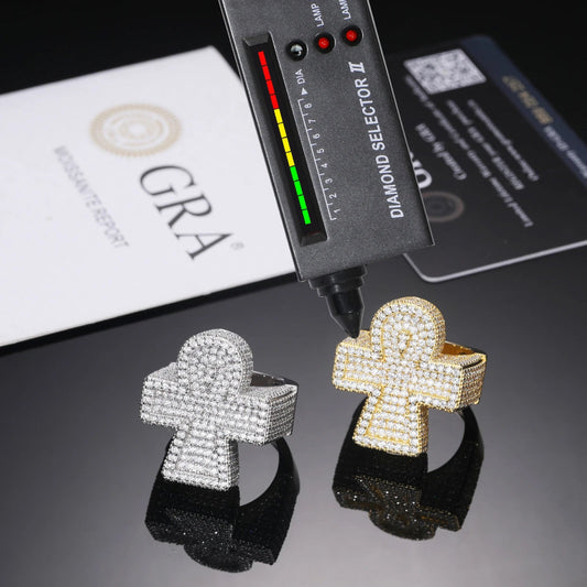 VVS Diamond Icy Crystal Cross Ring