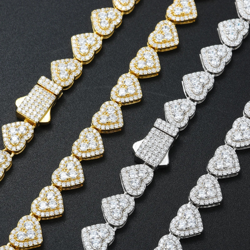 8mm 925 sterling silver tennis chain