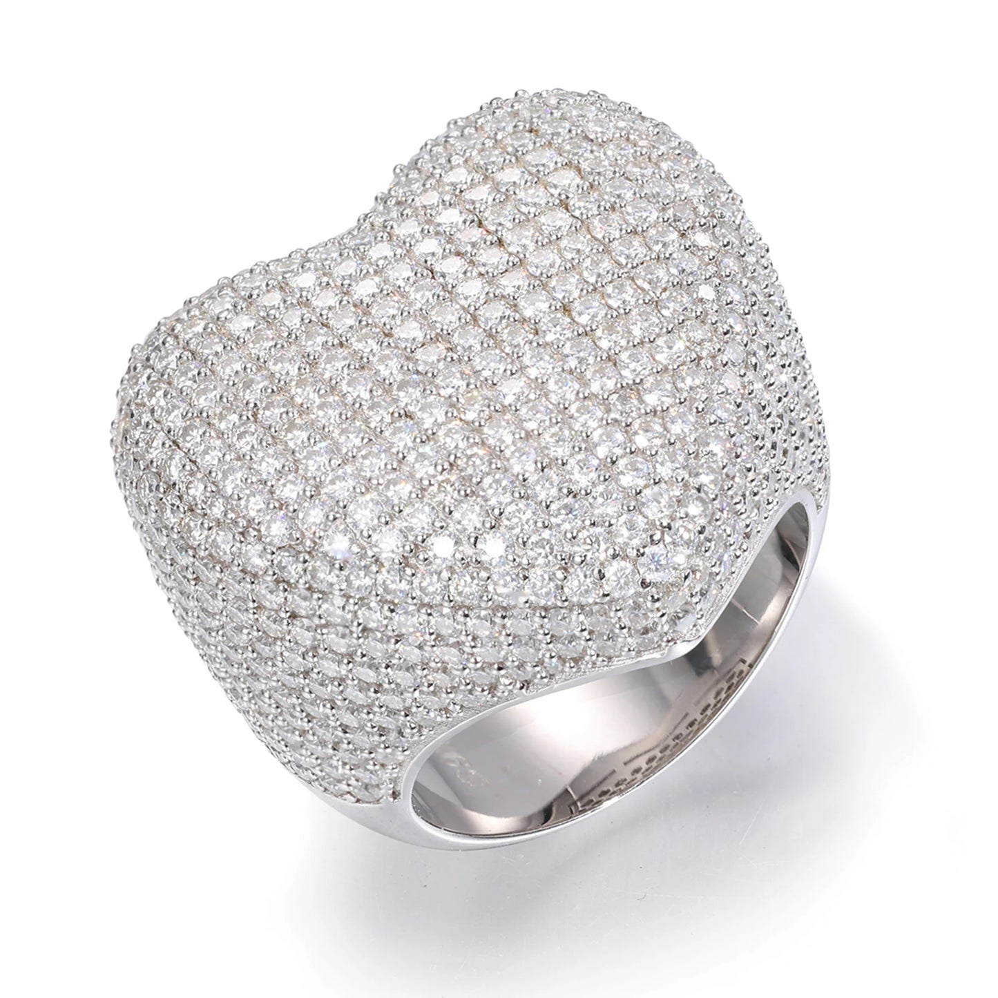 Hip Hop Heart VVS Diamond Ring