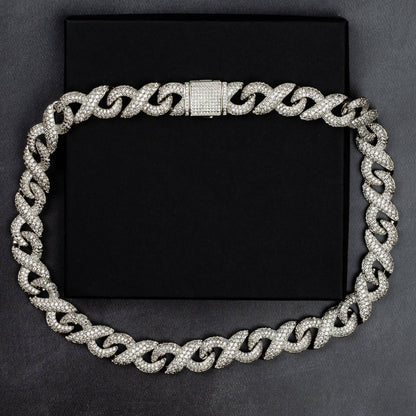 15mm Iced Infinity Cuban Chain