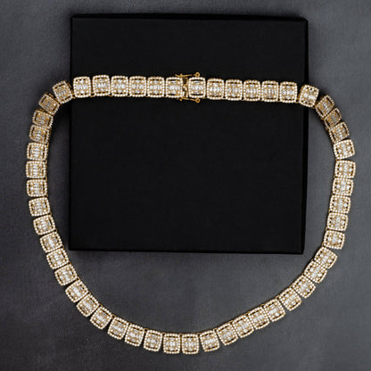 12mm Baguette Tennis Chain