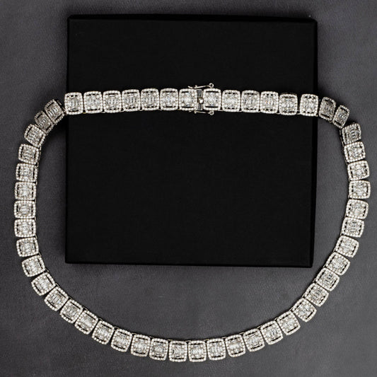12mm Baguette Tennis Chain