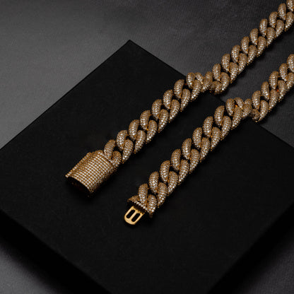 12mm Iced Miami Cuban Chain