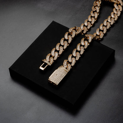 18mm Baguette Miami Cuban Chain
